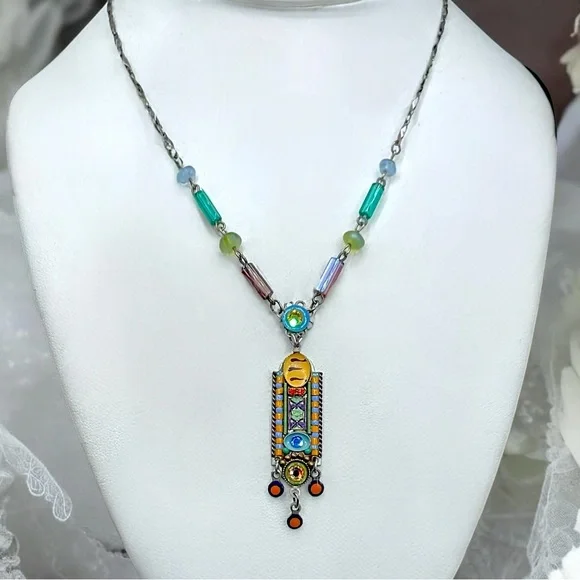 🌺Adaya Mosaic Necklace - Picture 2 of 13